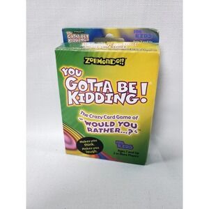 Zobmondo!! You Gotta Be Kidding! Kids "Would You Rather" Card Game Complete